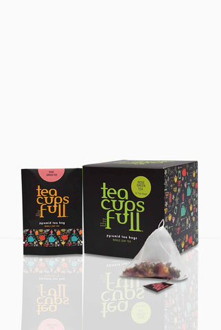 Buy Rose Green Tea Bags Online, Buy Pyramid Tea bags online, Buy Gourmet Tea Bags